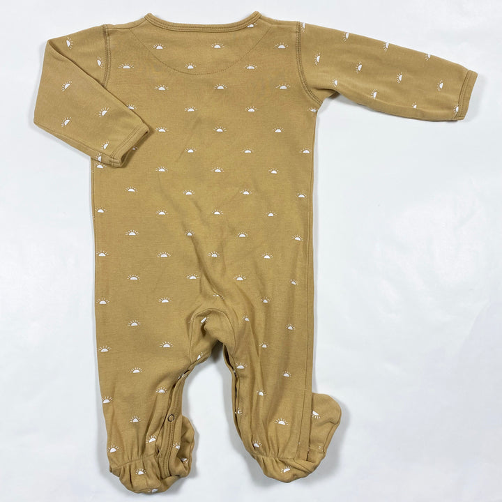 Quincy Mae camel sunrise print footed pyjama 6-12M 3