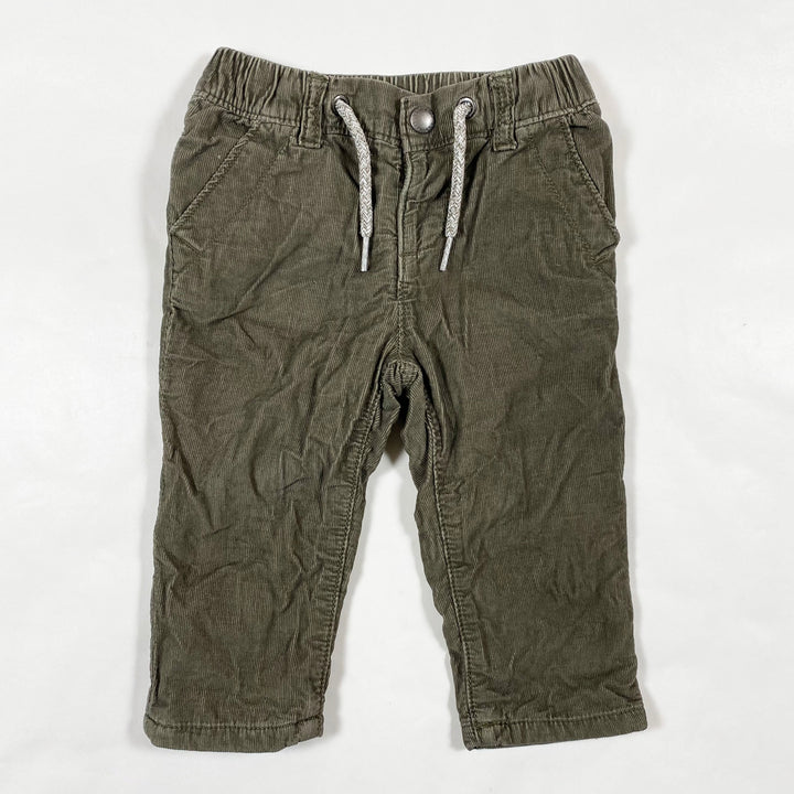 Gap olive corduroy pants 12-18M 1