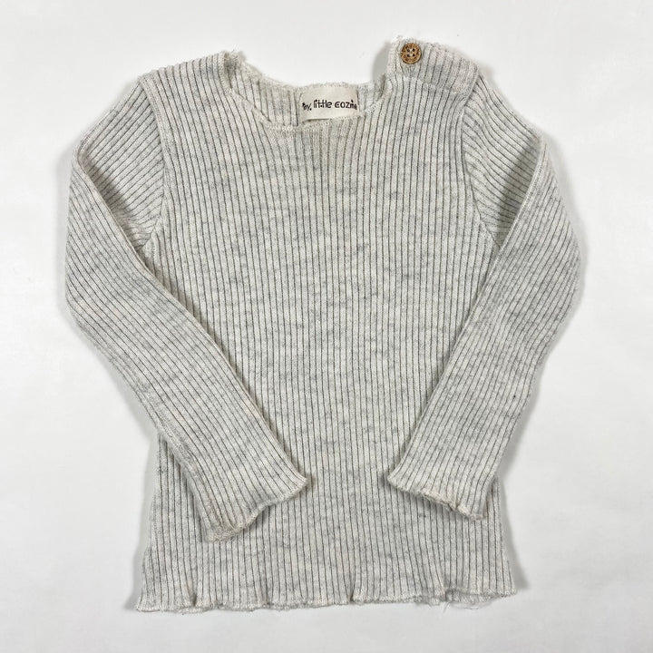 My Little Cozmo light grey rib pullover 12M 1