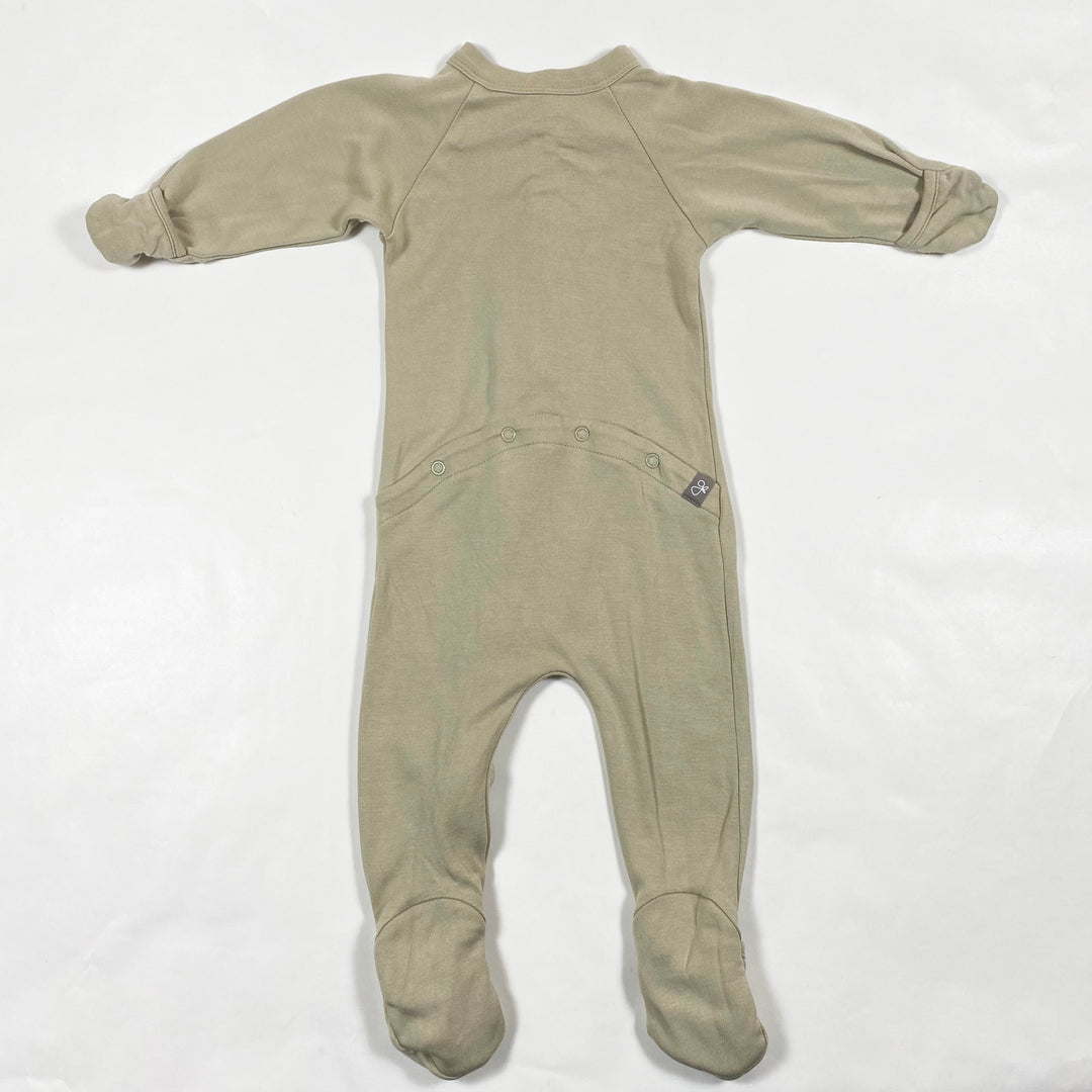 Goumi pale khaki bamboo zip pyjama 6-9M 2