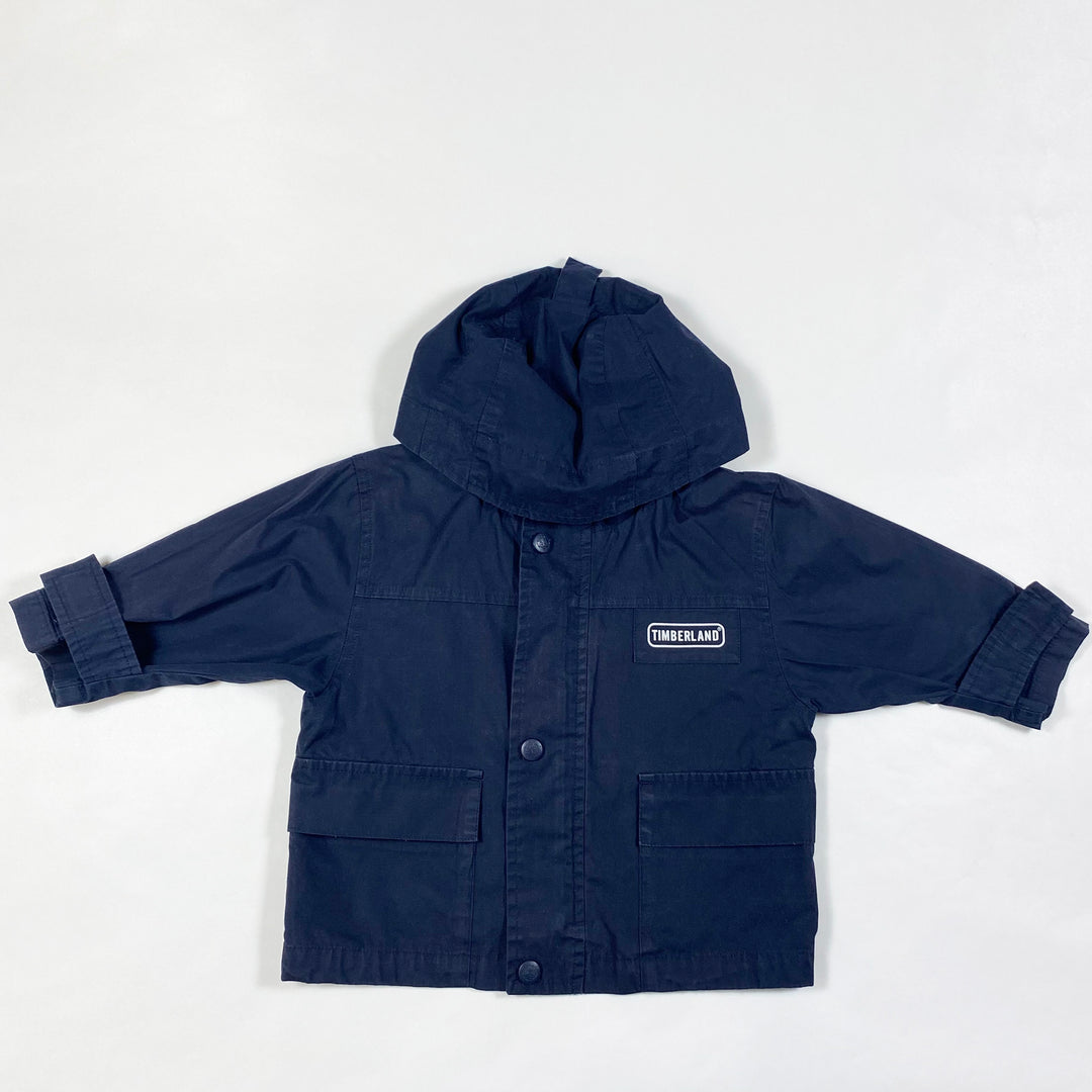 Timberland navy transition jacket with removable hood 9M 1