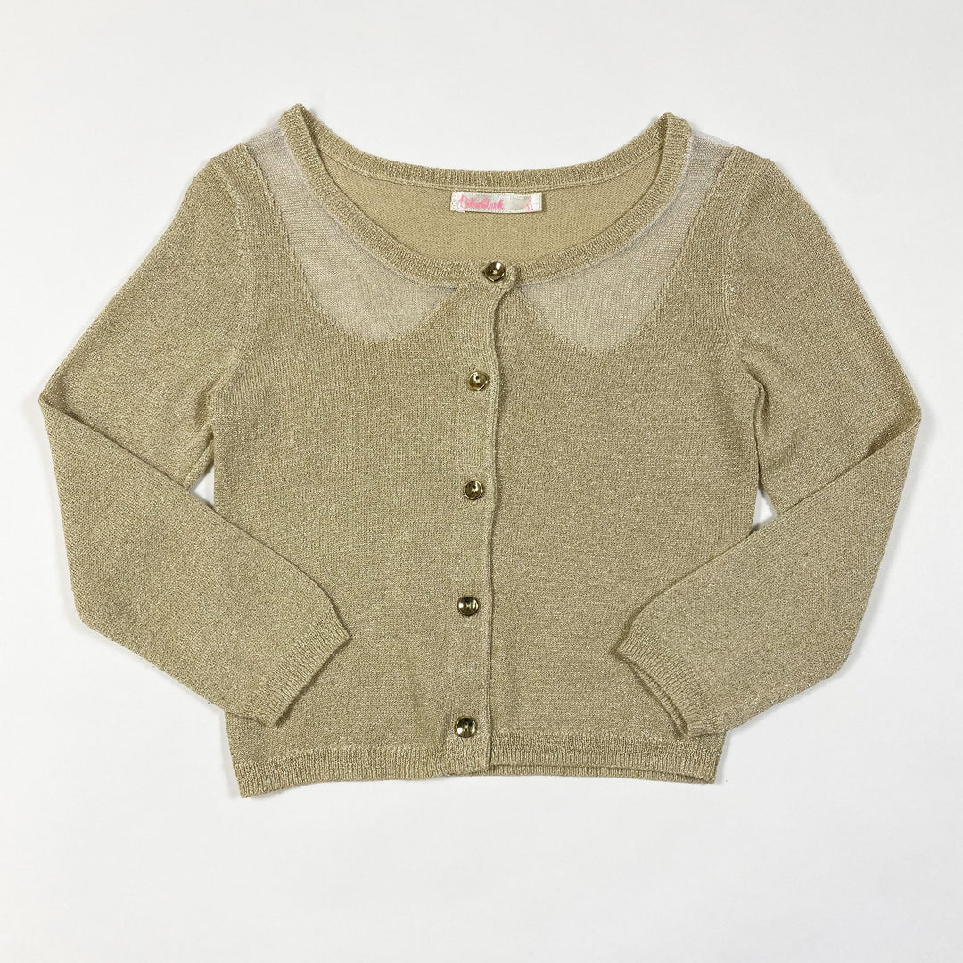 Billieblush Feinstrickjacke in Gold-Metallic 3Y/94