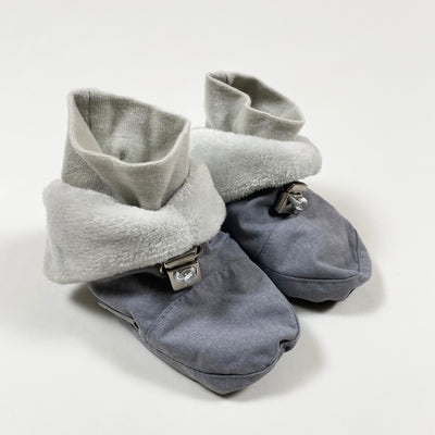 Sterntaler grey fleece lined baby booties 19-20/12-18M 1
