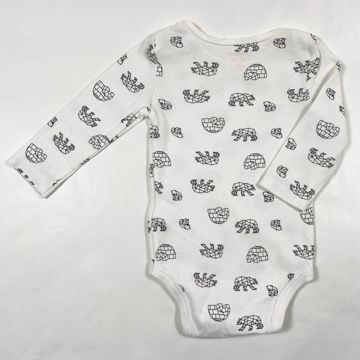 Joe Fresh white polar print body 3-6M 3