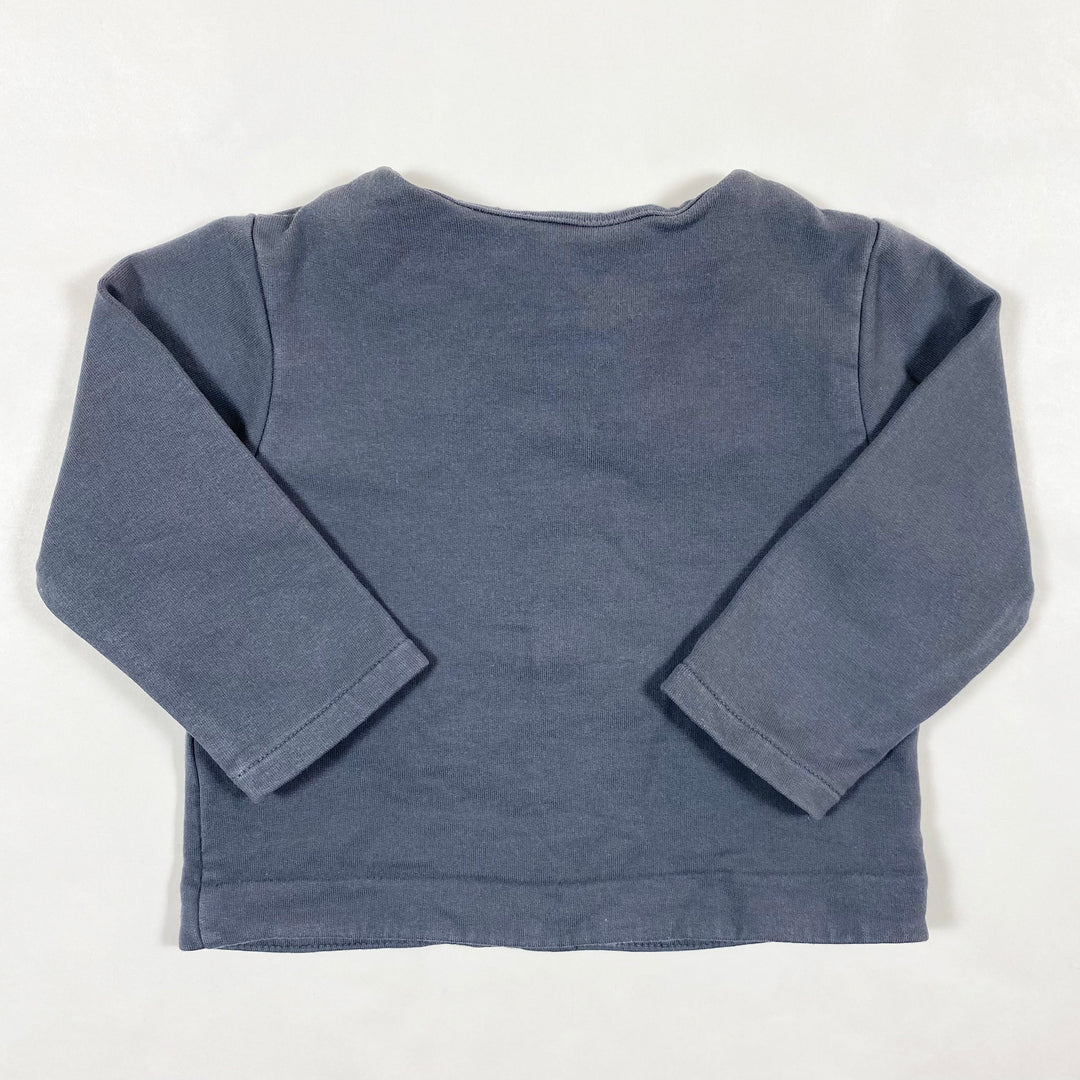 Jacadi dusk grey cotton baby jacket 12M/74 2