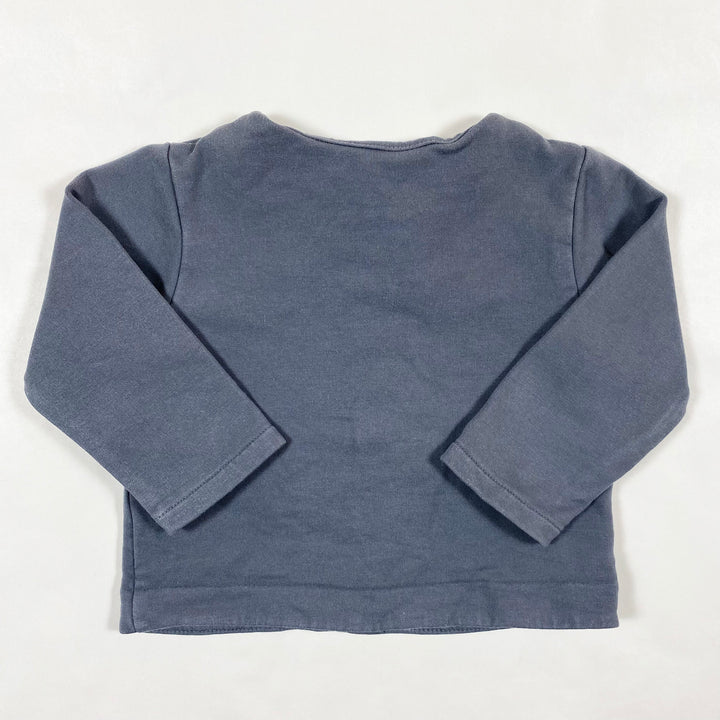 Jacadi dusk grey cotton baby jacket 12M/74 2