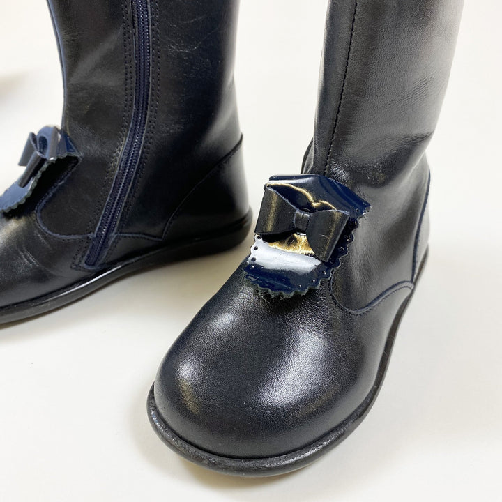 Jacadi mitternachtsblaue Lederstiefel 25