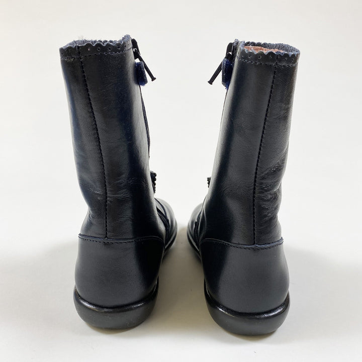 Jacadi mitternachtsblaue Lederstiefel 25