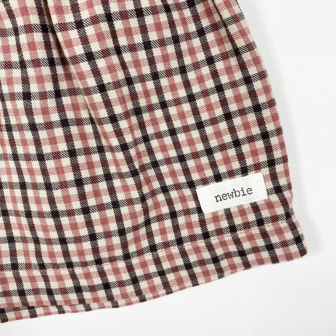 Newbie checked braces skirt 80/9-12M