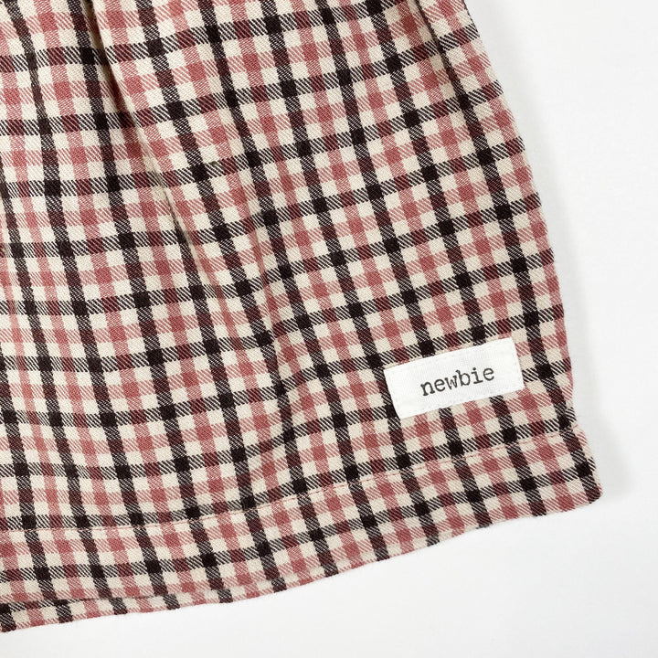 Newbie checked braces skirt 80/9-12M