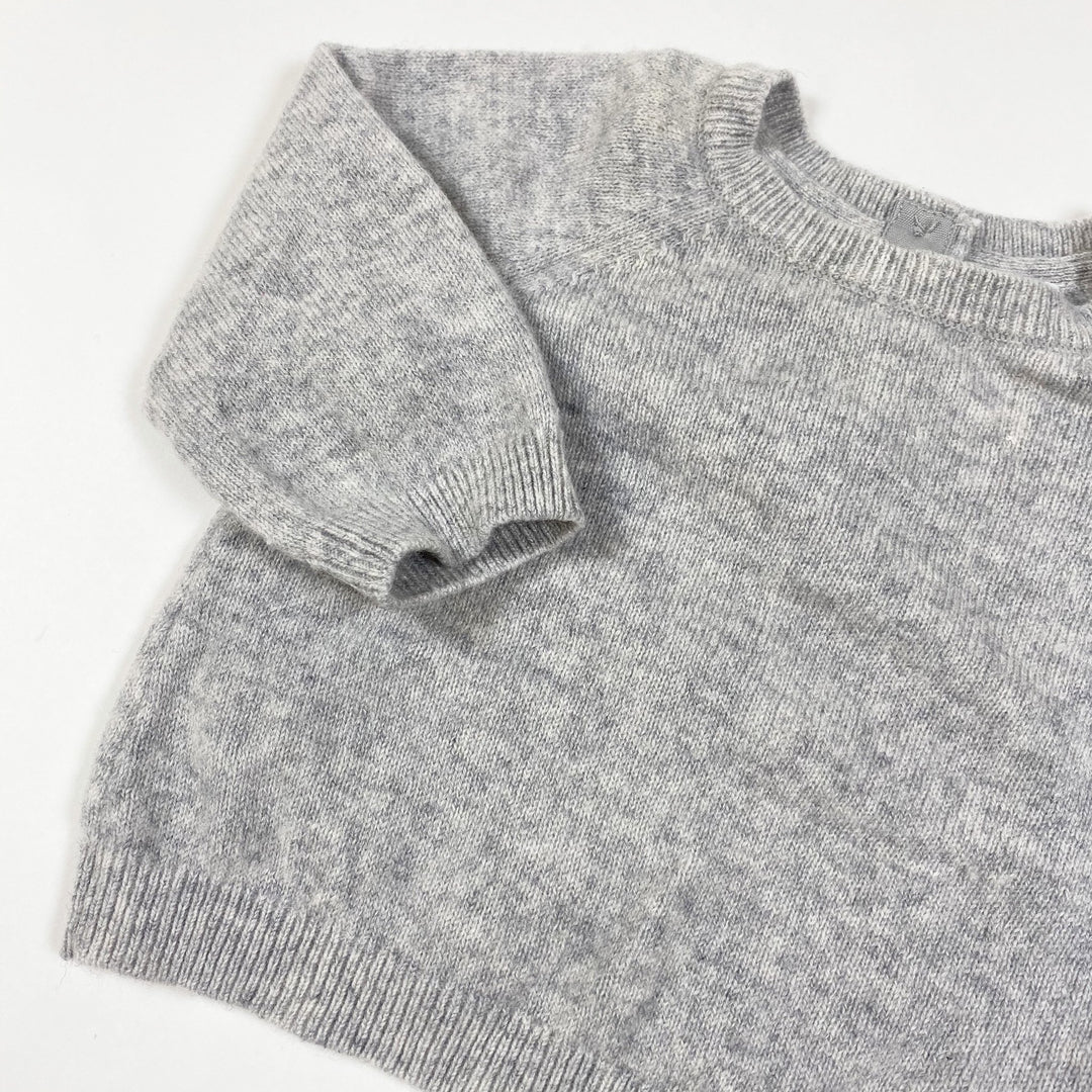 H&M light grey cashmere pullover 2-4M/62