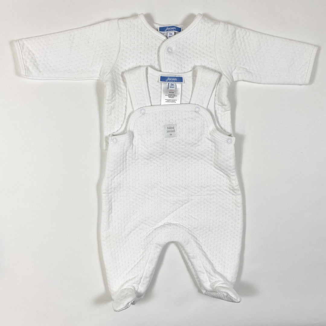 Jacadi newborn set in white 0M