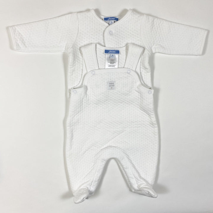 Jacadi newborn set in white 0M