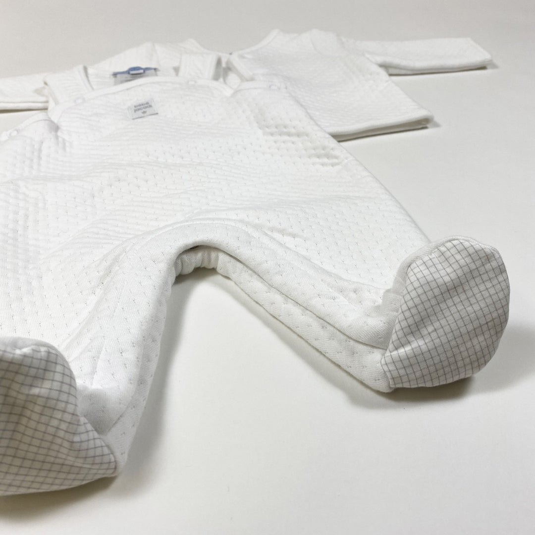 Jacadi newborn set in white 0M