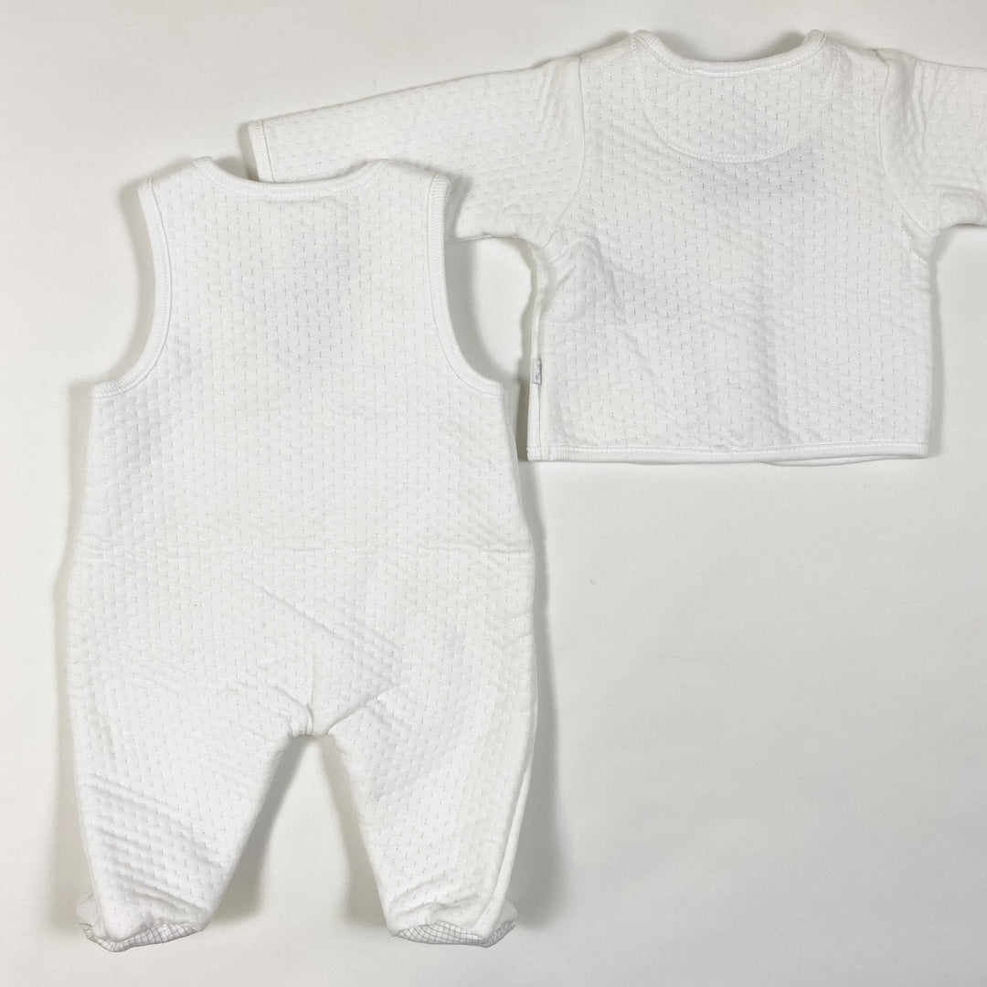 Jacadi newborn set in white 0M