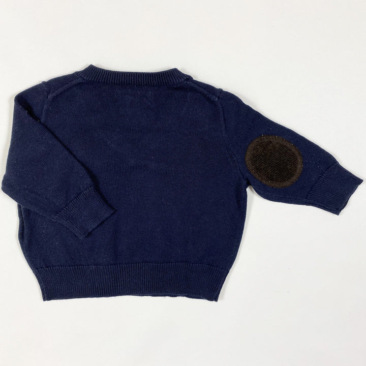 Ralph Lauren navy pullover with elbow pads 3M