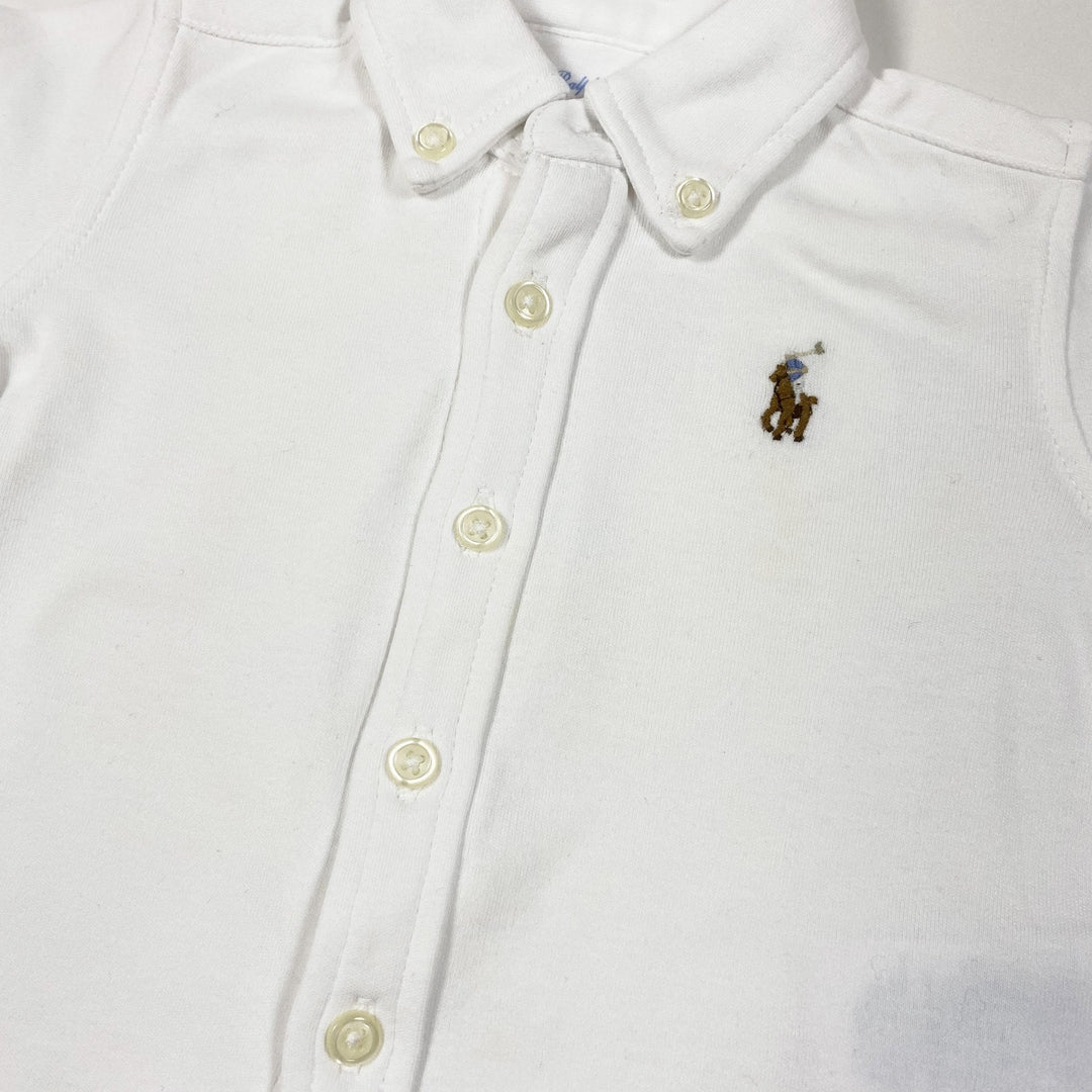 Ralph Lauren weisses langärmeliges Shirt 3M