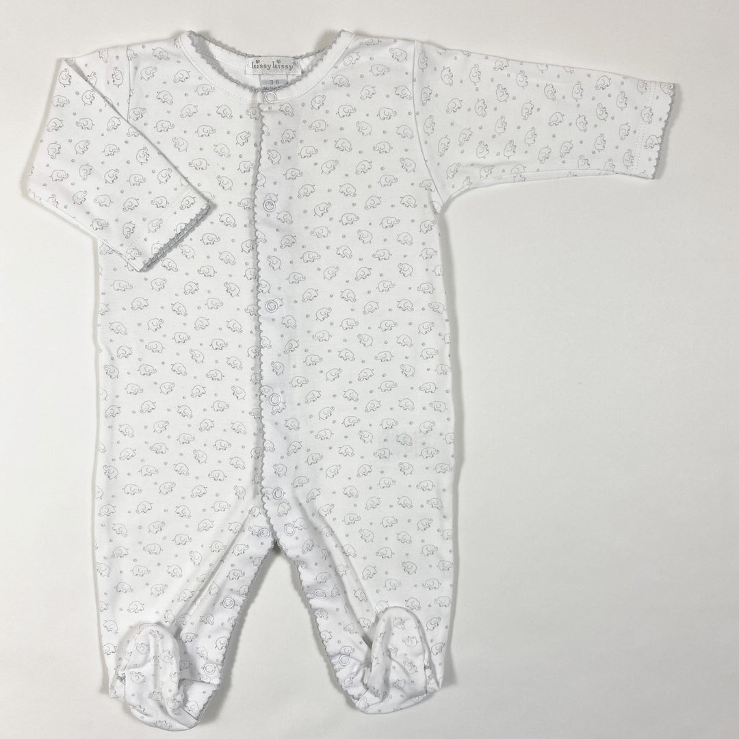 Kissy Kissy weisser Elefanten-Schlafanzug 3-6M