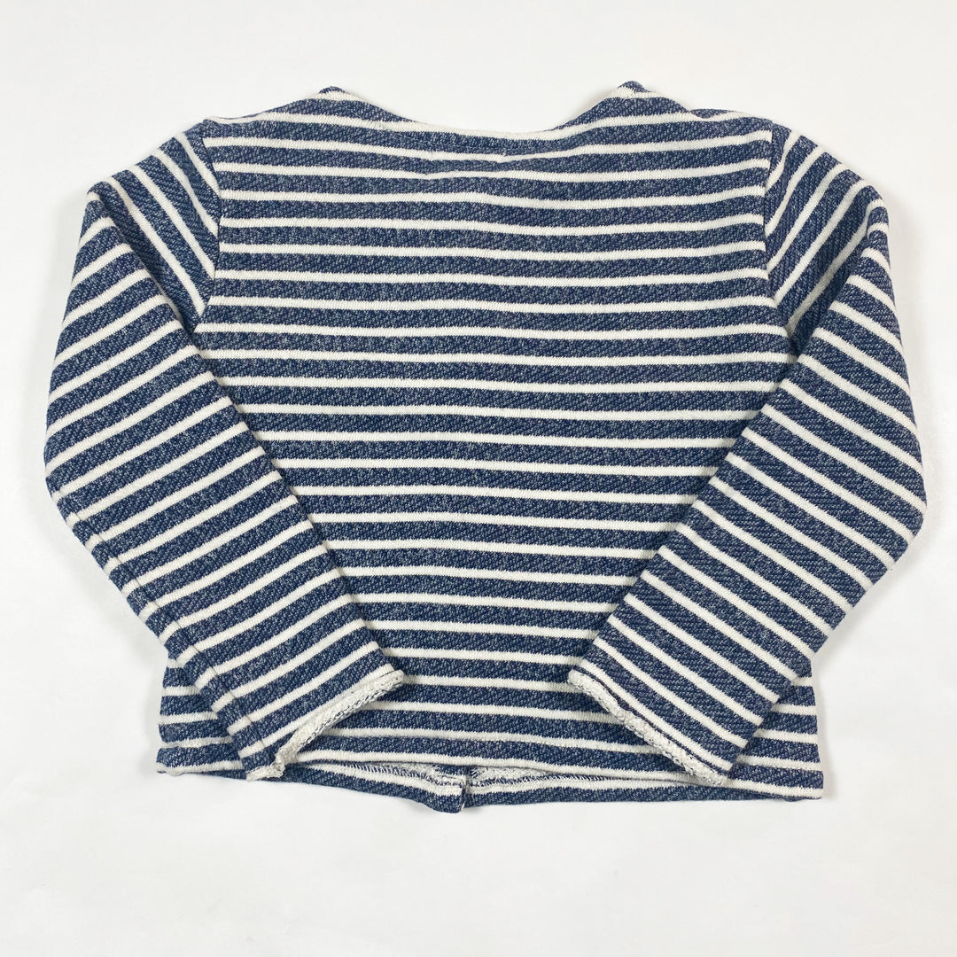 Arsène et les pipelettes navy striped cardigan 4Y 3