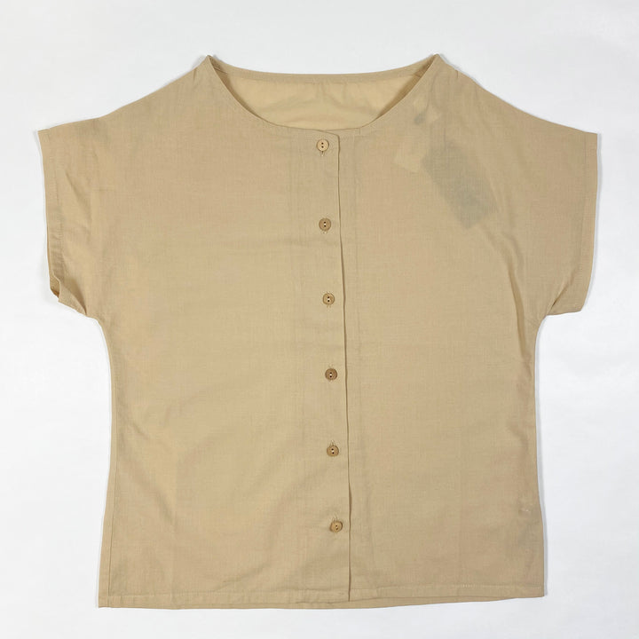 Monkind creme button shirt Second Season 7-8Y