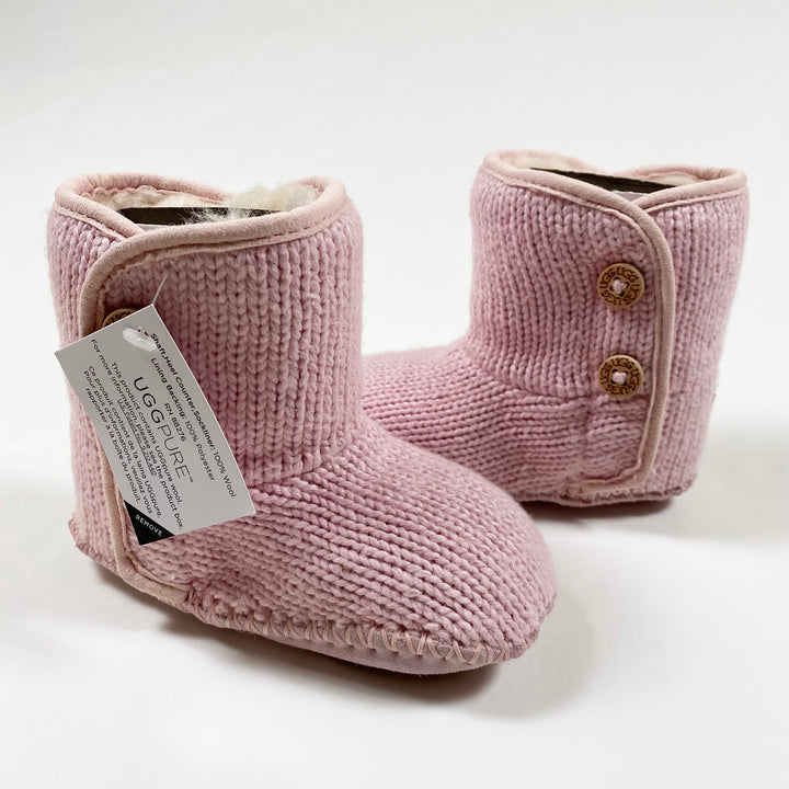 UGG pink knit baby boots Second Season 4-5/12-18M 3