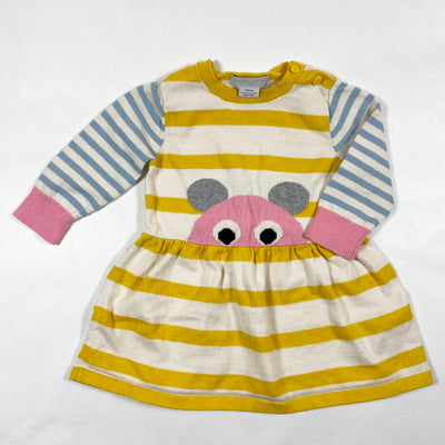 Stella McCartney Kids yellow stripe mouse dress 12M 1