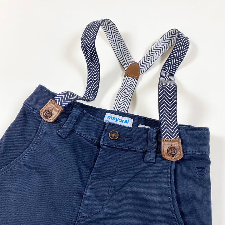 Mayoral navy slim-fit trousers 12M/80