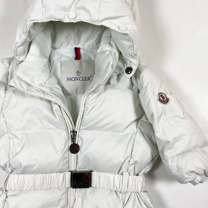 Moncler off-white snow suit 9-12M/74 2
