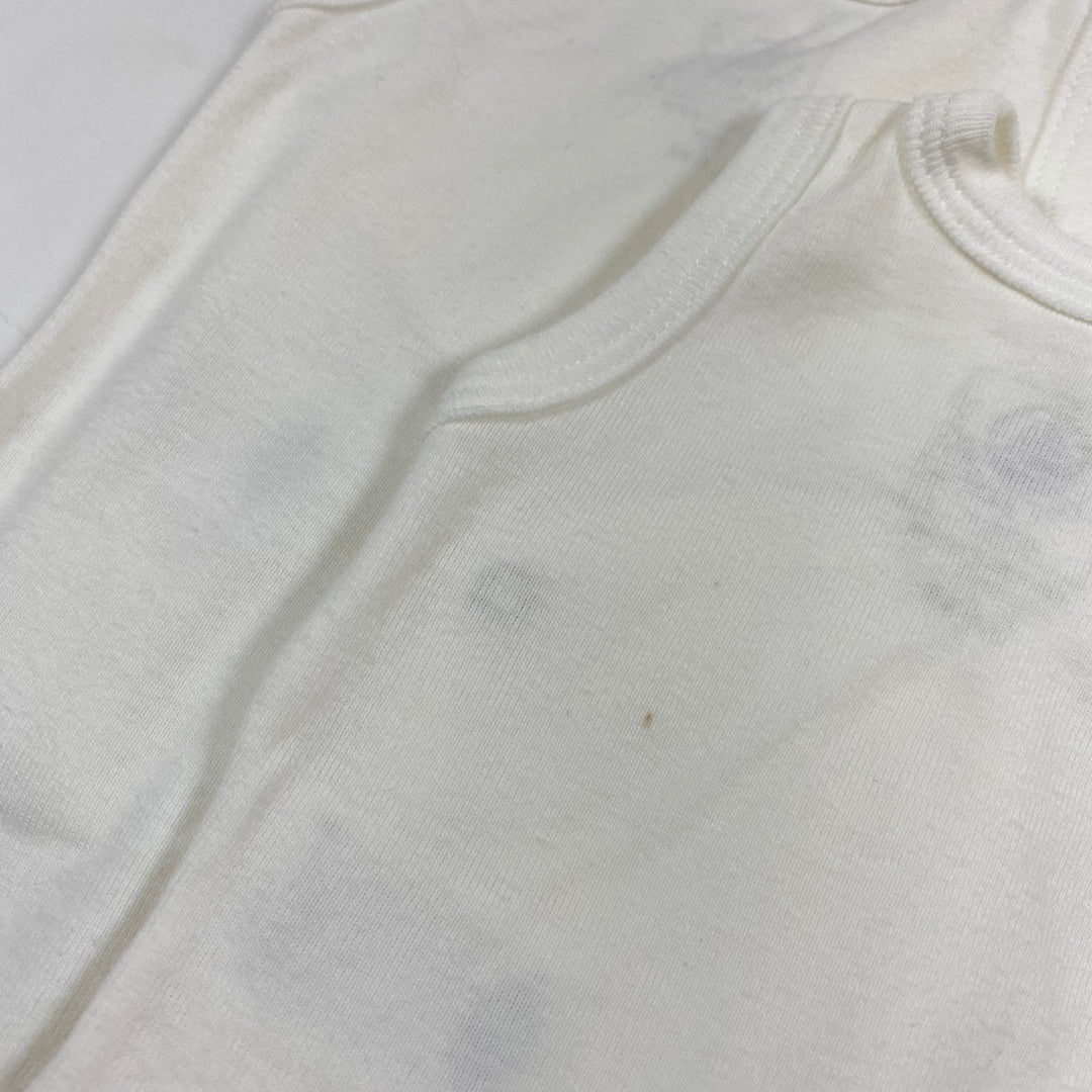 Petit Bateau white sleeveless wrap body set of 2 N/50 3
