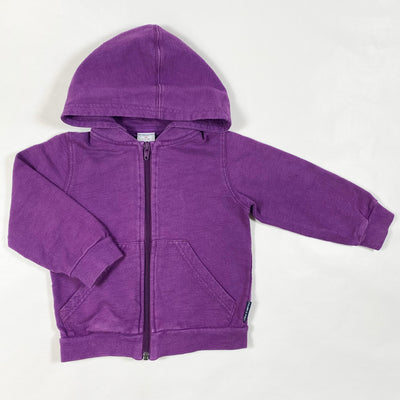 Polarn O Pyret purple zip hoodie with removable hood 2-3Y/98 1