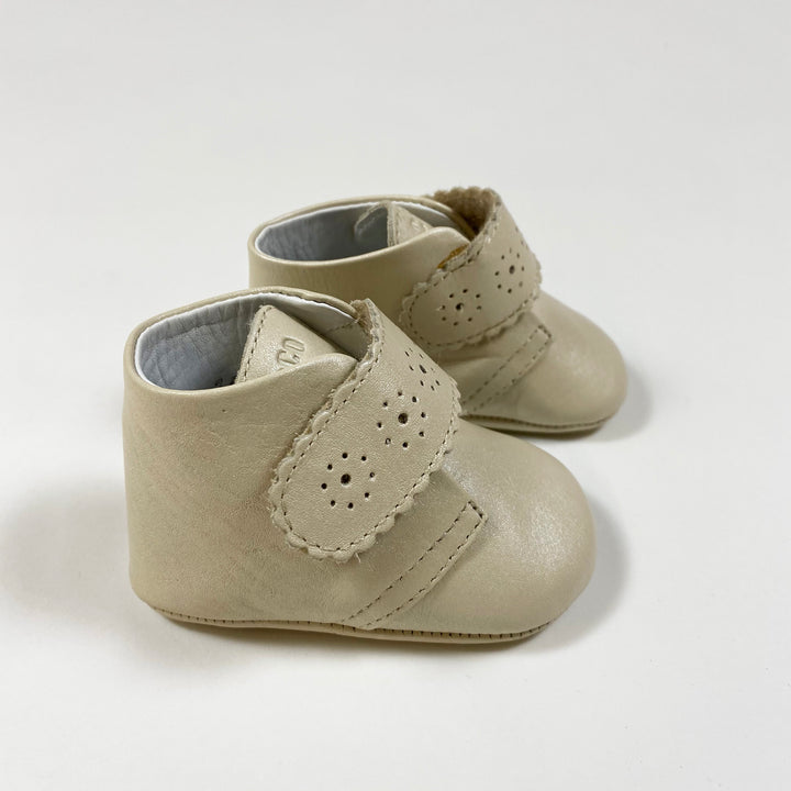 Chicco ecru leather baby shoes 16