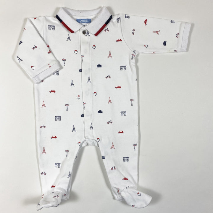 Jacadi paris print collared pyjamas 3M