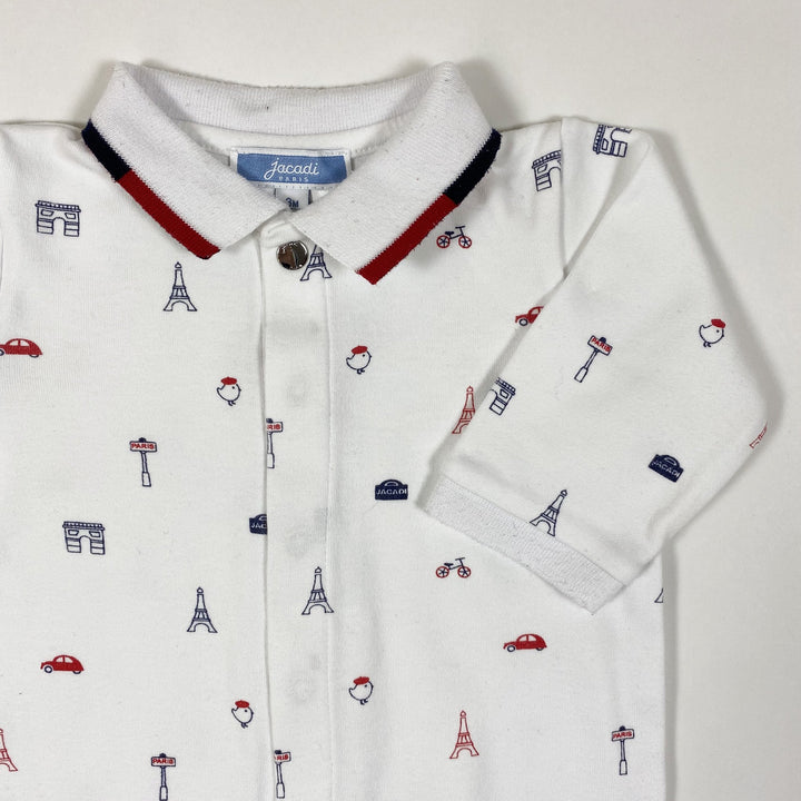 Jacadi paris print collared pyjamas 3M
