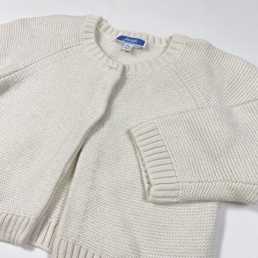 Jacadi cream knit wool mix cardigan 12M/74cm