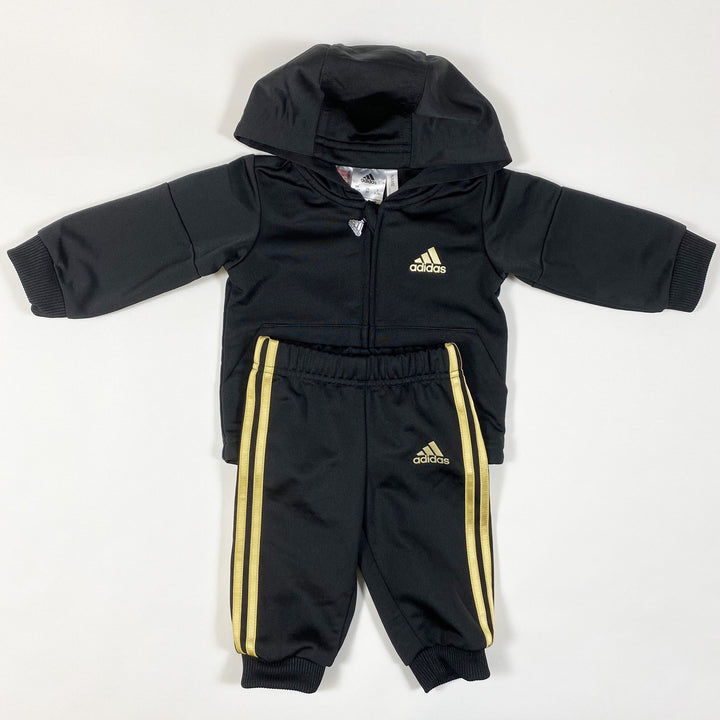 Adidas schwarz/goldener Originals Trainingsanzug 0-3M/62