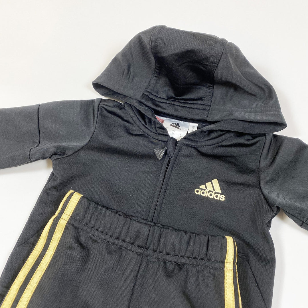 Adidas schwarz/goldener Originals Trainingsanzug 0-3M/62