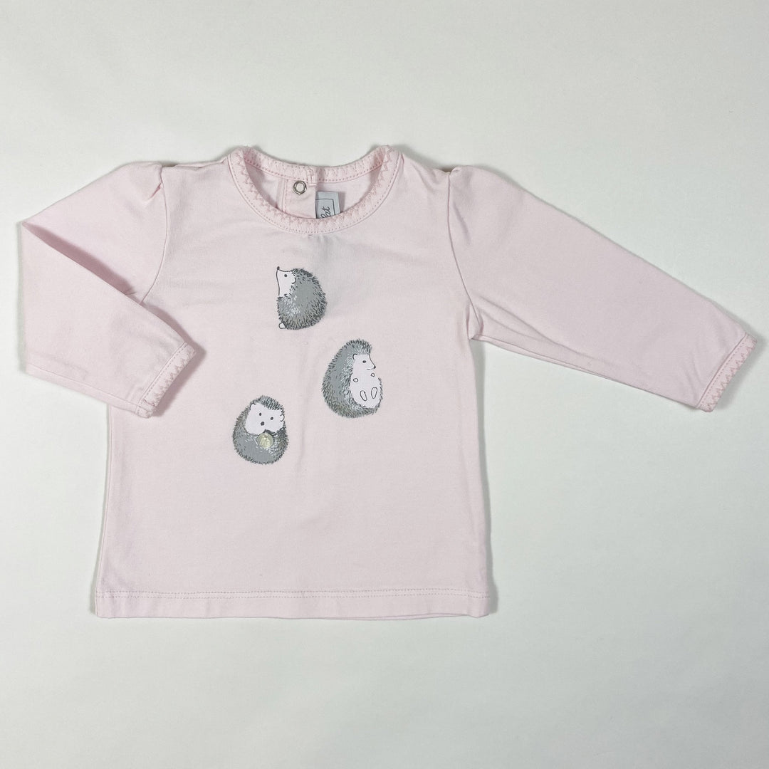 Tartine et Chocolat rosa Igel-Langarmshirt 3M