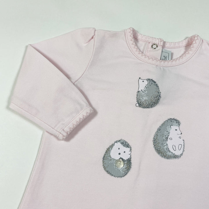 Tartine et Chocolat pink hedgehog long-sleeved shirt 3M