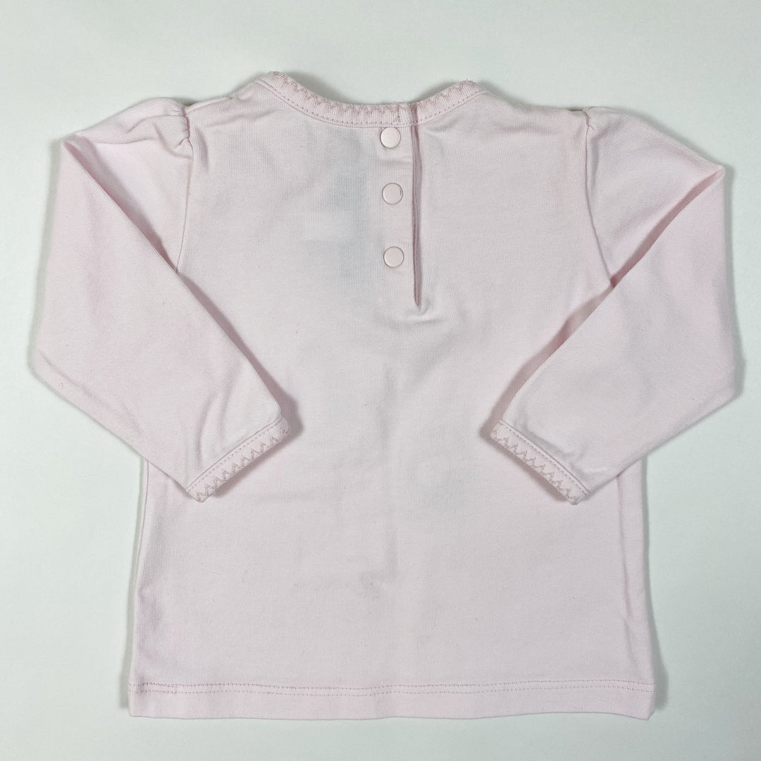 Tartine et Chocolat pink hedgehog long-sleeved shirt 3M