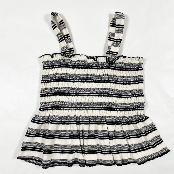 Zara black/white stripe top 7Y/122 2