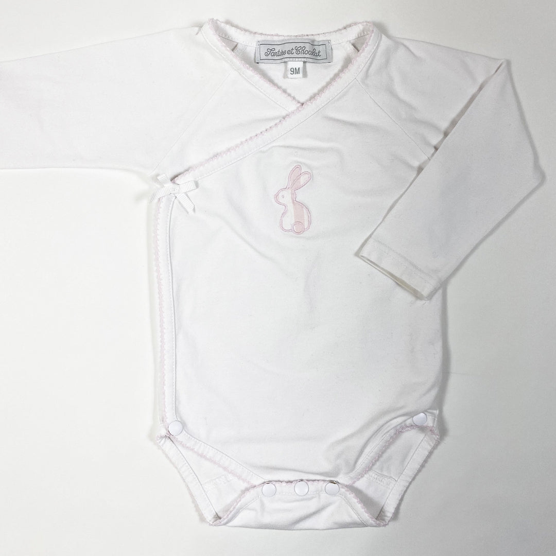 Tartine et Chocolat white rabbit wrap body 9M