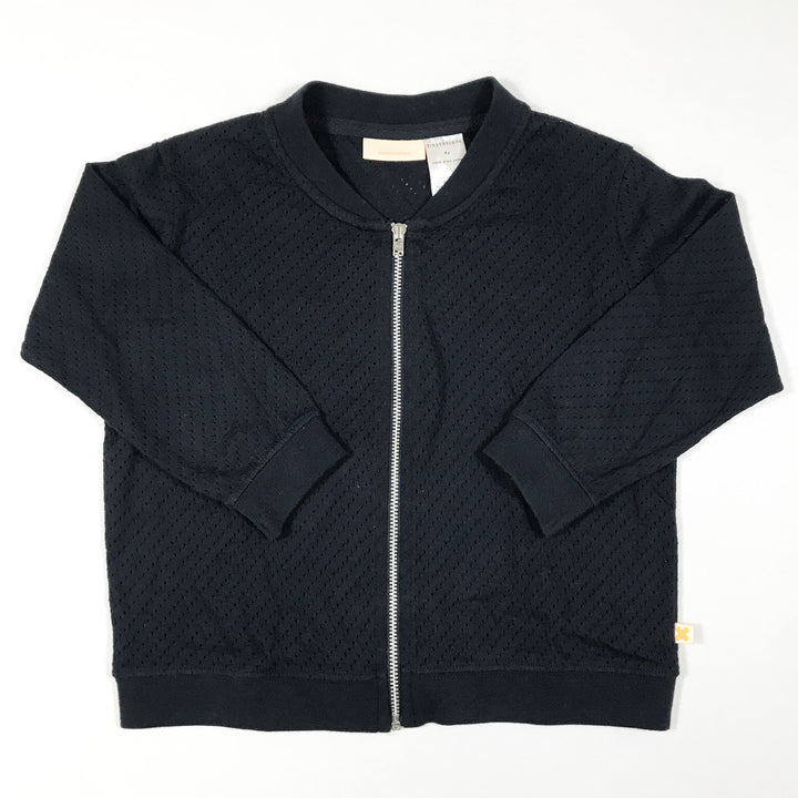 Tinycottons navy zipped thin cotton bomber 4Y