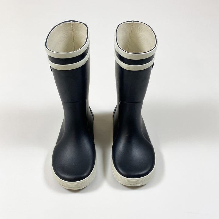 Aigle iconic navy wellies 25