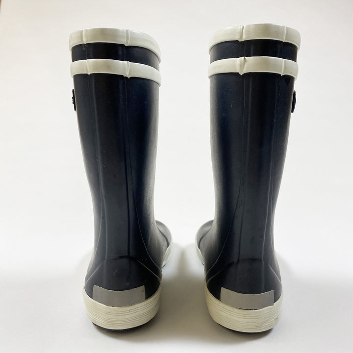 Aigle iconic navy wellies 25