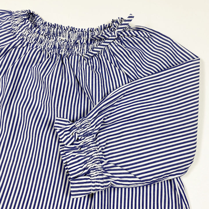 J.Crew blue striped long-sleeved blouse  5Y