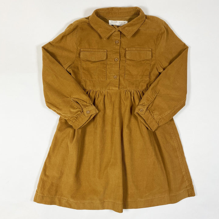 Zara cognac long-sleeved corduroy dress 6Y/116