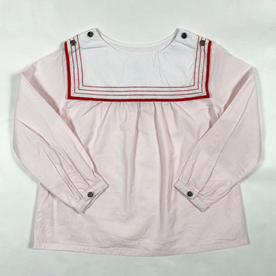 Jacadi pink sailor collar blouse 4Y/104 1