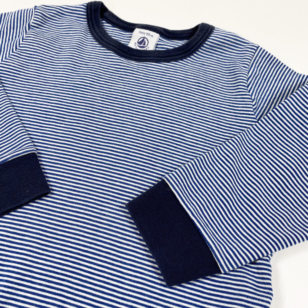 Petit Bateau navy striped pyjama 3Y/95cm