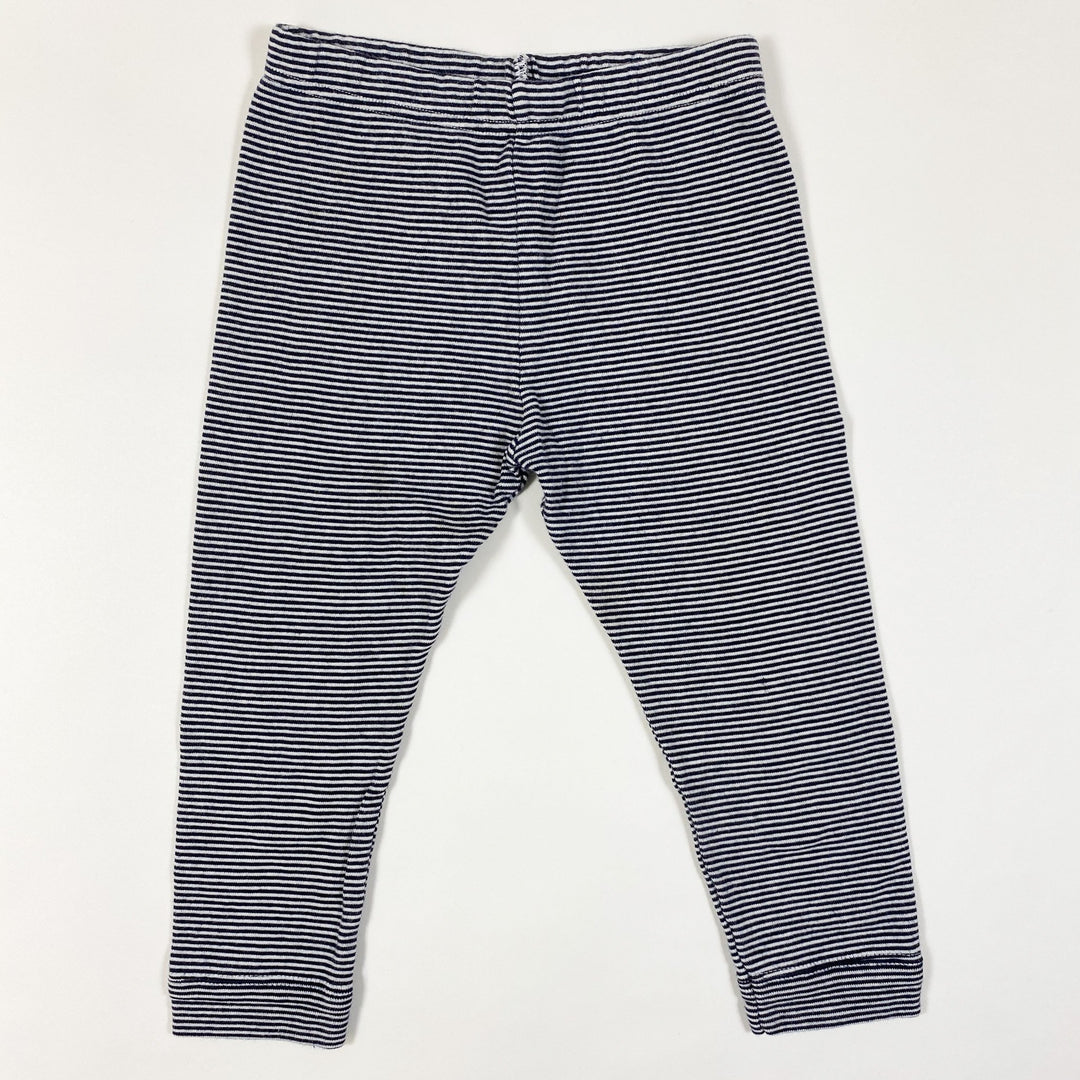 Petit Bateau blue striped leggings 24M/86cm