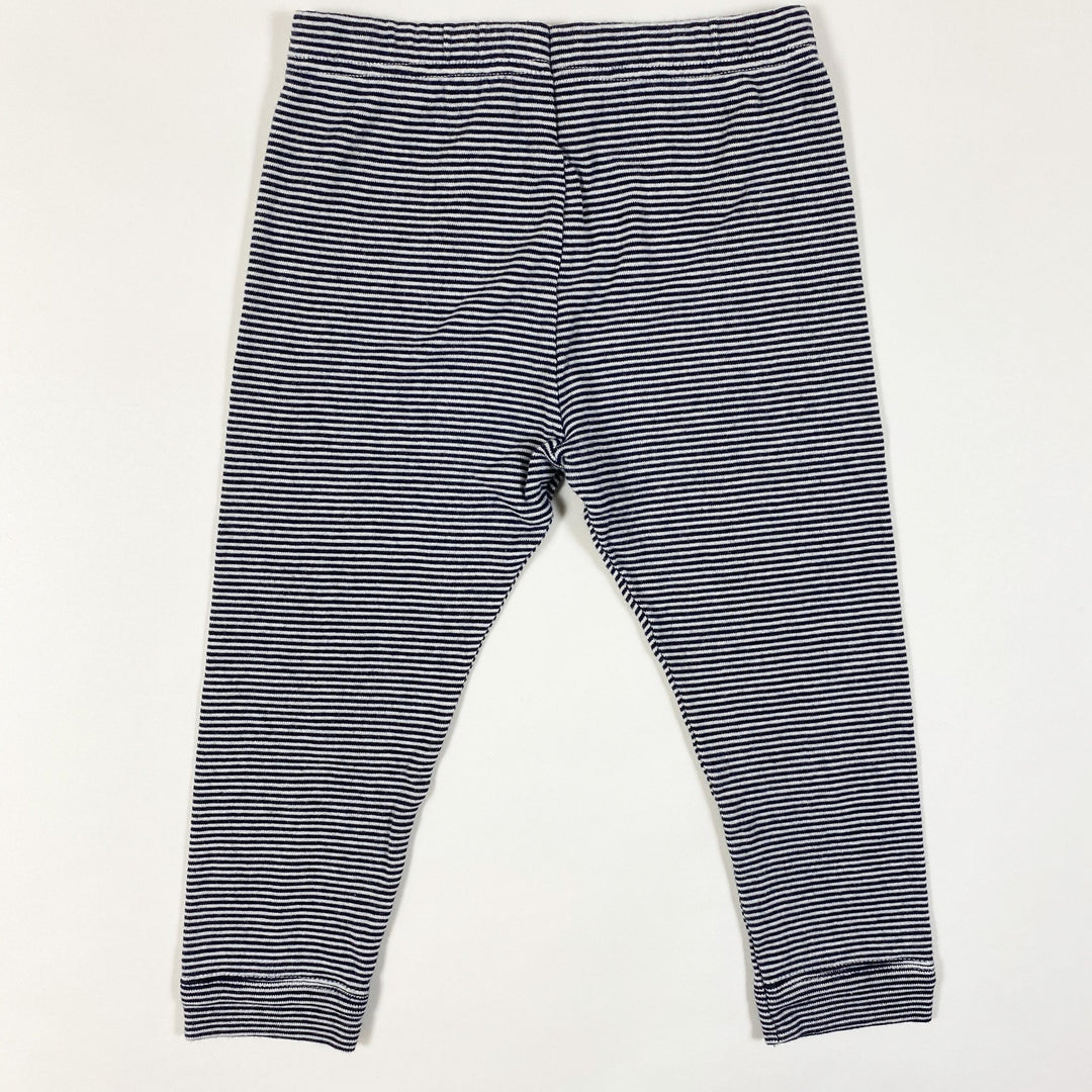 Petit Bateau blue striped leggings 24M/86cm